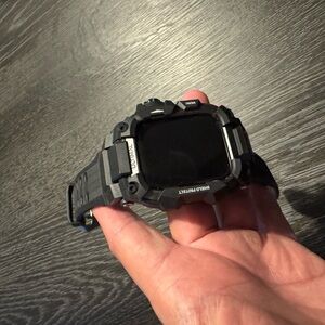 Apple Black Smartwatch with Rugged Design